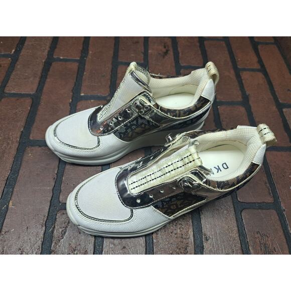 DKNY, Women's Wedge Heel Sneakers, Size 7.5m - Picture 2 of 7